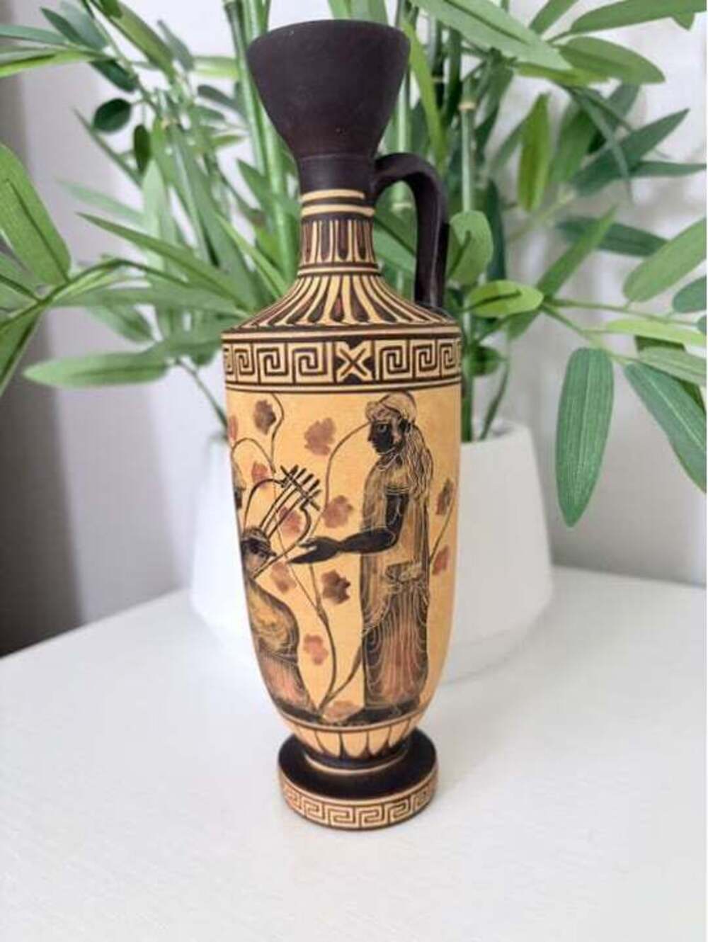 Vintage Greek Lekythos Vase